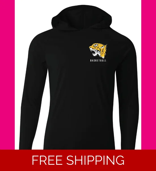 HHS basketball hooded tee